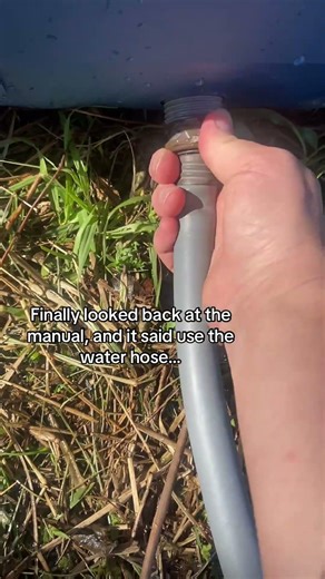 Got the pool setup on unlevel ground, so we drained it so it could be moved #Summer #Water #Group7