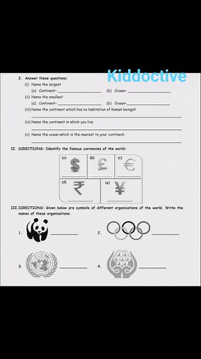 Social science class3 worksheet | Kiddoctive - Homeschooling #LearningTogether #reelsfbviral #christmascountdown #socialscience #class3 #worksheetsforkids | Kiddoctive - Homeschooling | Facebook
