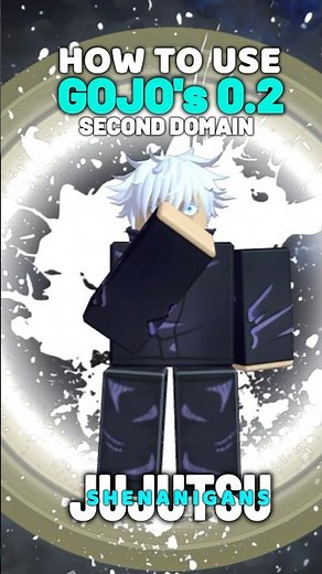 HOW TO USE GOJO’s 0.2 SECOND DOMAIN #jujutsushenanigans #jjs #gojo #jjk #jujutsukaisen #anime #fyp