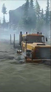 long log go to delivery #snowrunner #gaming #gameplayin #offroad