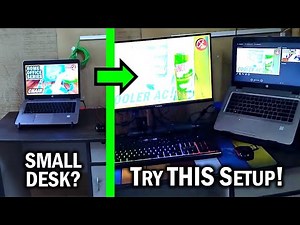 Top 3 Dual Screen Laptop Setups for Small Desks | Ergonomic & Space-Saving Hacks!