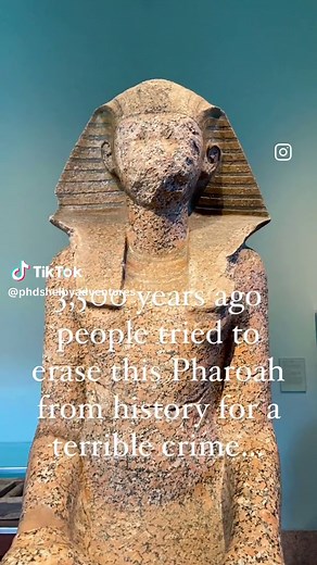 The female pharaoh Hatshepsut had one the most successful reigns of any Egyptian Pharaoh for over 22 years, but sometime soon after her death an attempt was made to erase her from history. Her statues were defaced, broken, and thrown into pits. Originally scholars spun a story of revenge from a scorned stepson, but narratives now favor ritual and religious reasons. One of those that her being a woman breaks from the millennia old tradition of the Pharaoh being a male Horus, son of Ra. She was an