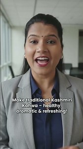 Kashmiri Kahwa Tea Recipe ☕✨ | 10 Sec Healthy Immunity Booster Drink #Shorts