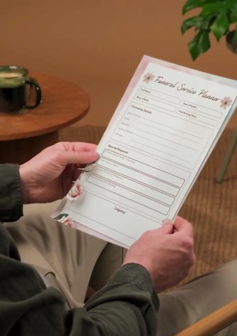 Floral Funeral Planner | Order of Service PDF (printable Template) - Etsy