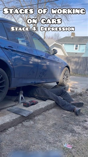 5 Stages of working on cars #automobile #mechanic #bmw