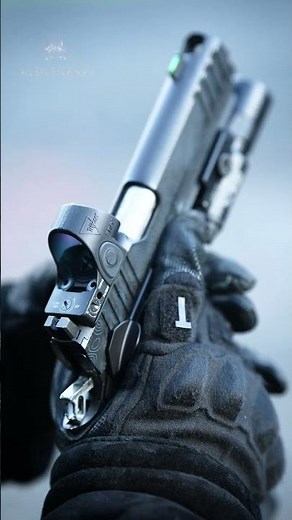 Custom 9mm pistol, bump fire activated. (Springfield 1911 DS, Monsoon Tactical)