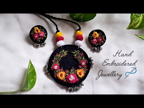 How I Made Stunning Embroidered Jewellery | DIY Tutorial🪡