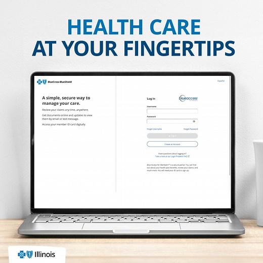 Find a provider, get your digital member ID card, and quickly view claims with Blue Access for MembersSM (BAM). Log in here: http://spr.ly/6187jJ9IN | Blue Cross and Blue Shield of Illinois