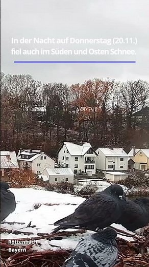 Wintereinbruch in Deutschland - hier fielen erste Flocken.