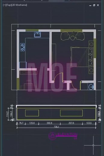 autocad tutorial-easy elevations #autocad #tutorial #architecture #interior #interiordesign #student #engineering #drawing #fast #wow #learnontiktok #fyp #foryou #foryoupage #viral