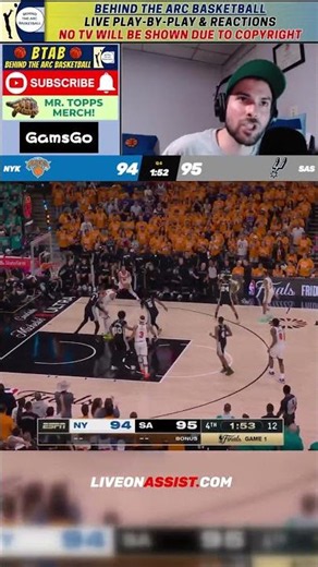 JALEN BRUNSON MASSIVE CLUTCH THREE IN 4TH QTR! 2026 NBA Finals - Game 1: Knicks vs Spurs (6/3/26)
