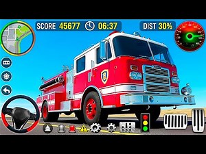 FireFighter Truck Rescue Simulator 3D - Us Emergency 911 Ambulance Driving - Android GamePlay