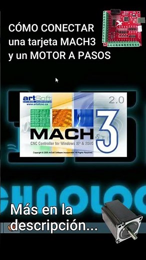 💡🚀Cómo conectar un MOTOR A PASOS con tarjeta MACH3 #cnc #mach3 #motordriver