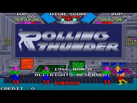 Rolling Thunder 1 Arcade Gameplay Playthrough longplay