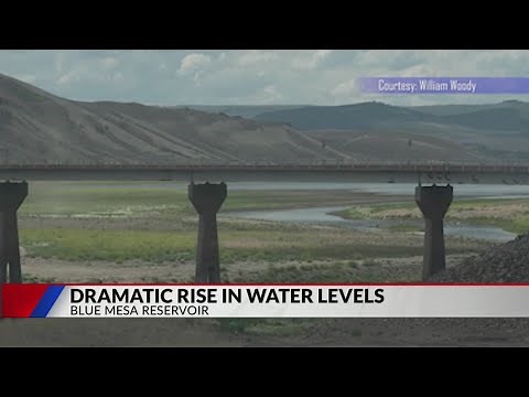 Photos show dramatic rise in water levels at Blue Mesa
