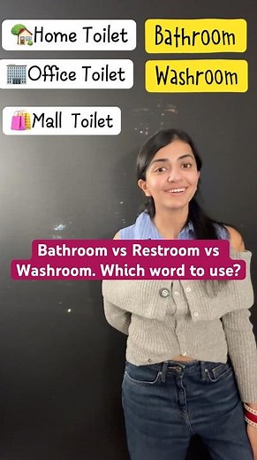 Bathroom vs Restroom vs Washroom 🔥 Daily Use English | Spoken English for Beginners