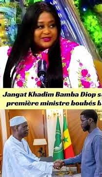 Khadim Diop on the new Prime Minister 🤔 #shortvideo
