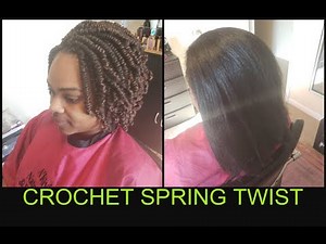 6 inch Pretwisted Crochet Spring Twist in 2 Hours!! | Toyotress Hair