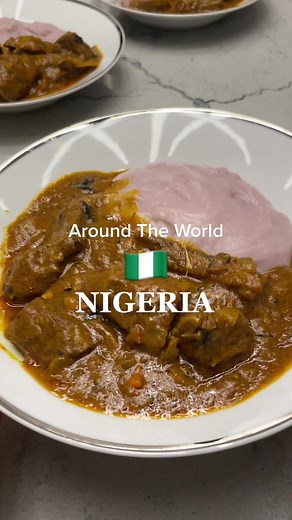 Authentic Nigerian Banga Soup Recipe | Slow Cooked Beef & Fufu 🇳🇬