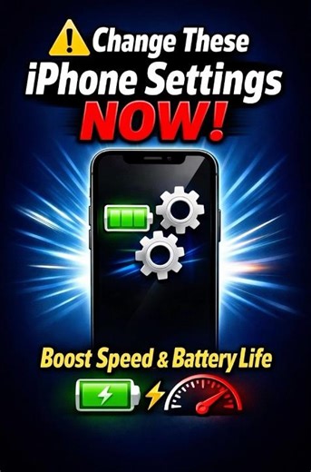 ⚠️ Change These iPhone Settings NOW! Boost Speed & Battery Life! 🔋🚀