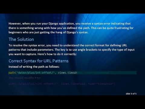 Fixing Invalid Syntax Errors in Django URL Patterns: Learn the Correct Usage of path()