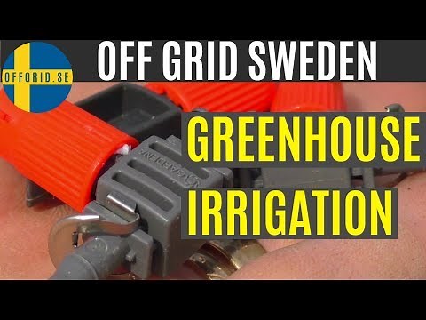 How to install Gardena drip irrigation & planting tomatoes — Greenhouse build