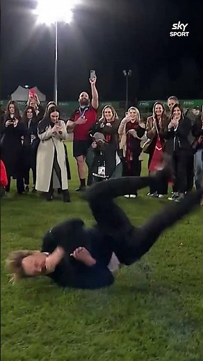 RAZOR'S LAST DANCE | Coach celebrates 7th straight Super Rugby title with ICONIC breakdance #Shorts