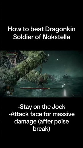 How to beat Dragonkin Soldier of Nokstella (easy Strat) #eldenring #eldenringgameplay