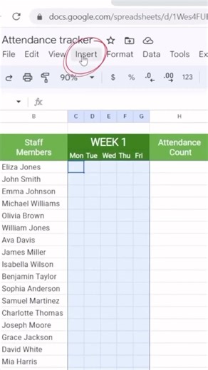 Create attendance tracker using Excel#excel #exceltips #corporate #finance