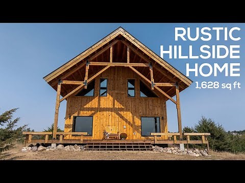 Rustic Hillside Post and Beam Home