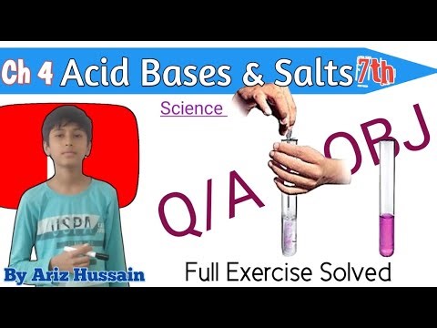 Class 7 Science Chapter 4 | Acids, Bases & Salts | Full Exercise Q/A & Objective | #class7science