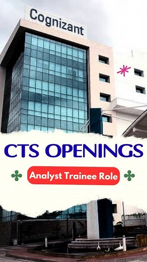 Jobs For You Tamizha | SIVARAMAKRISHNAN | Comment " Link " to get Apply link ♦️ • Job Location - Chennai / Coimbatore • Cognizant Analyst Trainee Role • Salary - ₹35,000... | Instagram
