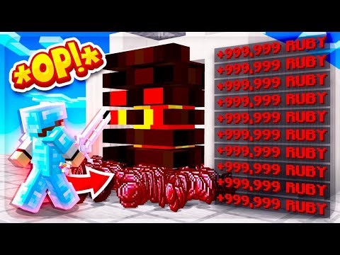 MAKING A *GOD* RUBY SWORD TO MAKE TRILLIONS! | Minecraft Skyblock | EMC EP #8