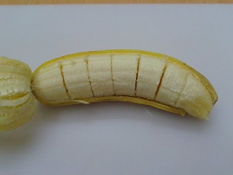 Banana Magic Trick: How to Slice a Banana Without Peeling it [HD]