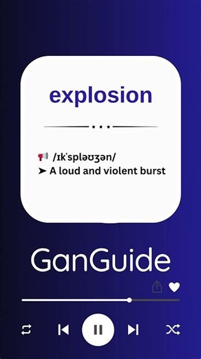 B1 English Word: EXPLOSION | Meaning & Pronunciation