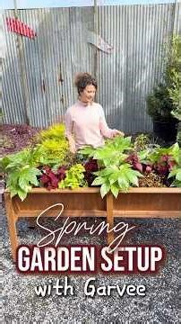 Setting Up My Spring Garden Bed 🌱 | Easy & Beautiful! #garvee #GarveeGardenBed