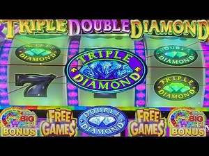 TRIPLE DOUBLE DIAMOND TRIPLE BIG WHEEL PICK A BONUS! 3 REEL SLOT