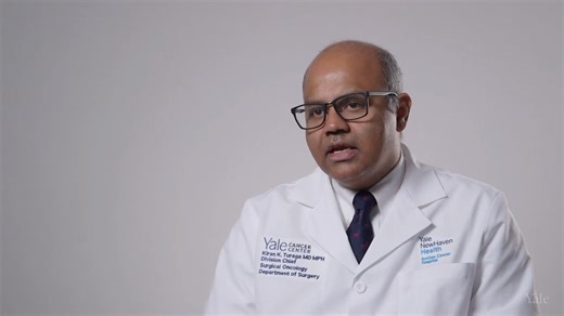 "HIPEC (hyperthermic intraperitoneal chemotherapy) has three components to it: heat, chemotherapy, and flow. It's able to deliver high concentrations of chemotherapy, killing cancer cells right where they are without adding a lot of side effects to the patient," Kiran Turaga, MD, MPH, Division Chief of Surgical Oncology at Yale Cancer Center and Smilow Cancer Hospital. Dr. Turaga specializes in the management of oligometastatic cancer and is also an expert in regional perfusion including HIPEC. 