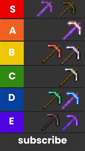 RANKING MINECRAFT PICKAXES #minecraft #minecraftshorts #minecraftmemes