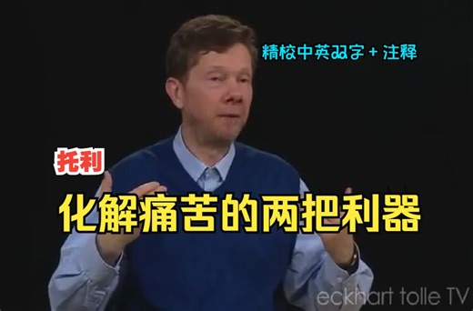 托利：化解痛苦的两把利器：接纳事实与斩断思维【精校中英双字+注释】Dissolving the Pain Body_ Eckhart Tolle