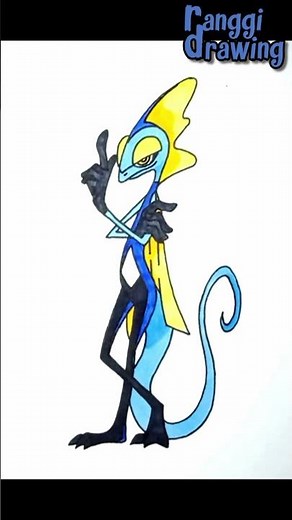 Drawing Pokemon Inteleon