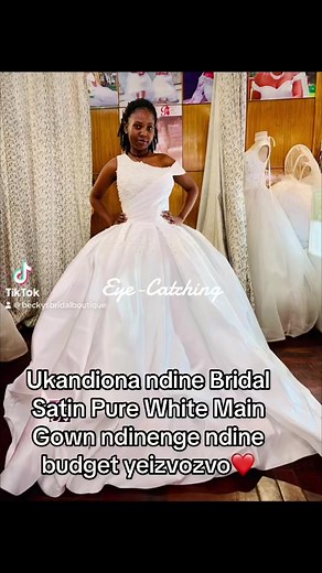 2.4K views · 32 reactions | Pure white bridal satin main gown now available in the house | Becky's Bridal Boutique | Facebook