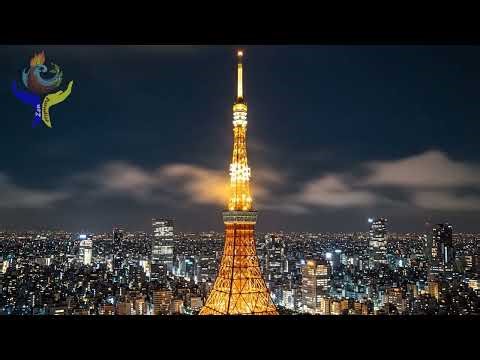 🗼 Tokyo Tower Night Glow – Japanese Cityscape Calm 🗼