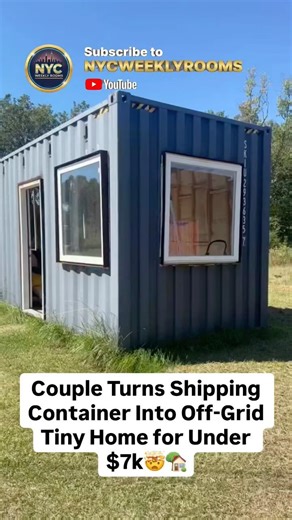 They Built an Off-Grid Home for $6900 Using a Shipping Container