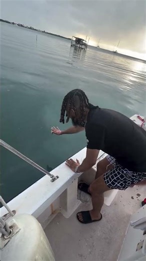 Crazy monster bites his hand! 😱💀 #fishing #fails #viral #shorts