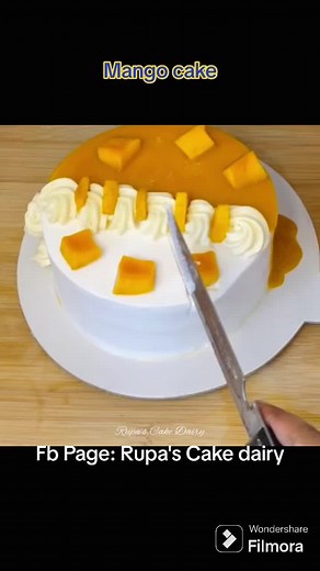 mango cake decoration #cakemaking #cakededign #cakedecorating #trending #foryou