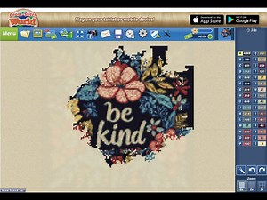 Watch this pattern come to life in seconds - proof that a little Cross-Stitching is all it take to de-stress and create magic 🎉 Play Cross-Stitch World here - https://apps.facebook.com/cross-stitch-world | Cross-Stitch World Community
