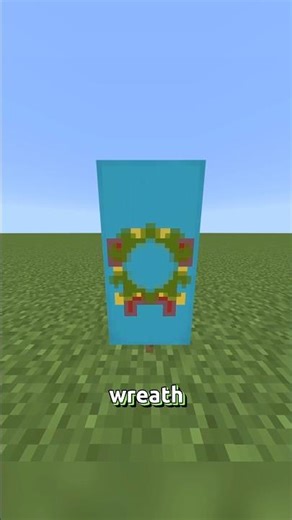 Christmas Wreath Banner Design In Minecraft #foryou #minecraft #cool #gaming #minecraftbanner