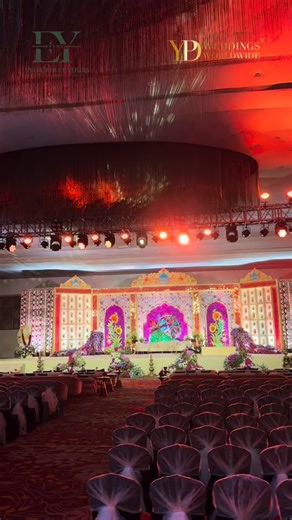 Destination Weddings & Events | EY Events on Instagram: "This reception décor feels straight out of a movie scene dramatic, dreamy, and made for forever. Bride: @juhibabani Groom: @chaitanya__nayak Event planner: @eyevents_ @shubhangiagarwalll @iammadhavrathi Photographer: @siddhi.films Decor concept designed & executed by: @ypdweddingsworldwide Venue : @hotel_saharastar Social media : @framesandtales__ #receptiondecor #movievibes #cinematicwedding #weddingaesthetic reception decor, cinematic se