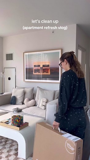 so obsessed with the newest additions from @Revival for our apartment to give it that refresh/reset it needs!! #cleanwithme #resetroutine #reset #sundayreset #refresh #cleaning #cleantok #productivity #morningroutine #vlog #minivlog #asmrvlog #foryou #productivevlog #revivalpartner #revivalrugs #homedecor #apartmentdecor #interiordesign #interiordecor